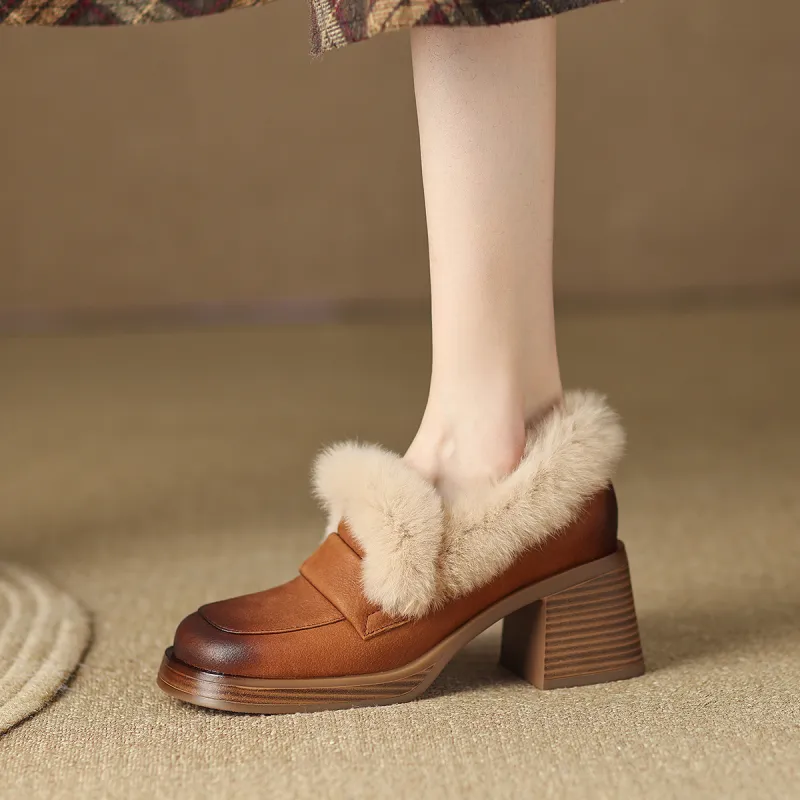 F·LOVES·f Loafers 5cm Women's Brown-3