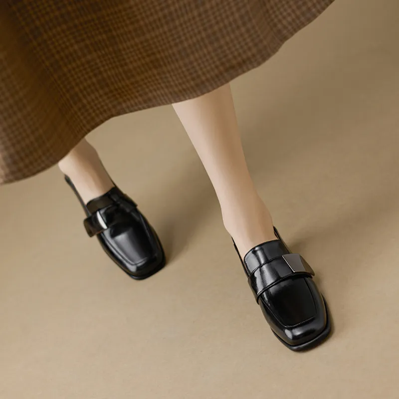 F·LOVES·f Loafers 3.5cm Women's Black-6