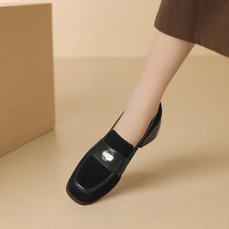 F·LOVES·f Loafers 5cm Women's Black-4