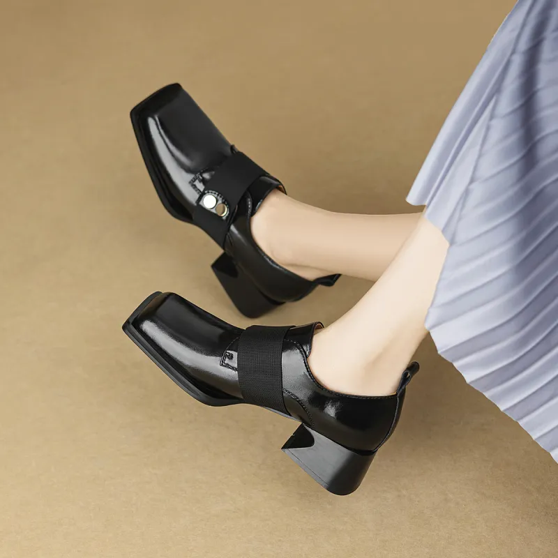 F·LOVES·f Loafers 4.2cm Women's Black-4