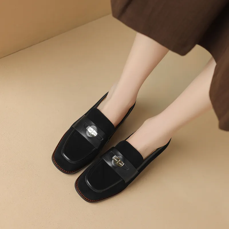 F·LOVES·f Loafers 5cm Women's Black-2