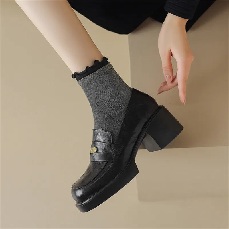 F·LOVES·f Loafers Women's Black-4