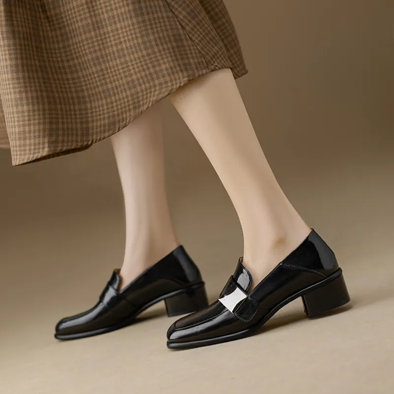 F·LOVES·f Loafers 3.5cm Women's Black-1