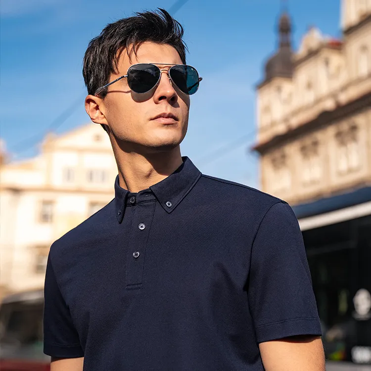 Mr.Bu Polo Shirt Men's Deep Sea Blue-2