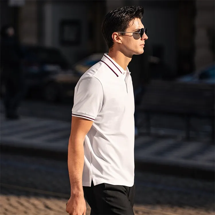 Mr.Bu Polo Shirt Men's Moon White-3