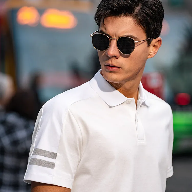 Mr.Bu Polo Shirt Men's Moon White-5