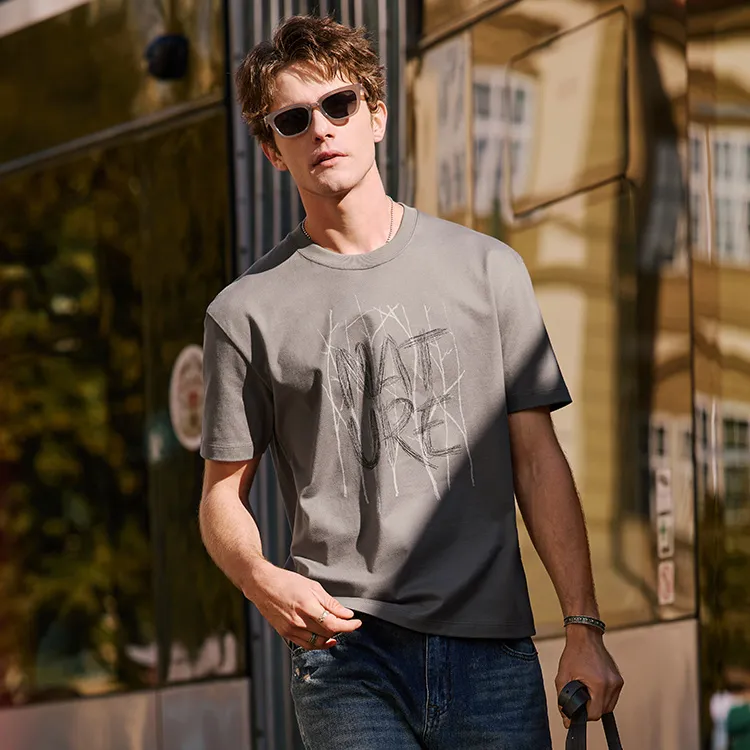 Mr.Bu T Shirt Men's Night Sky Gray-3