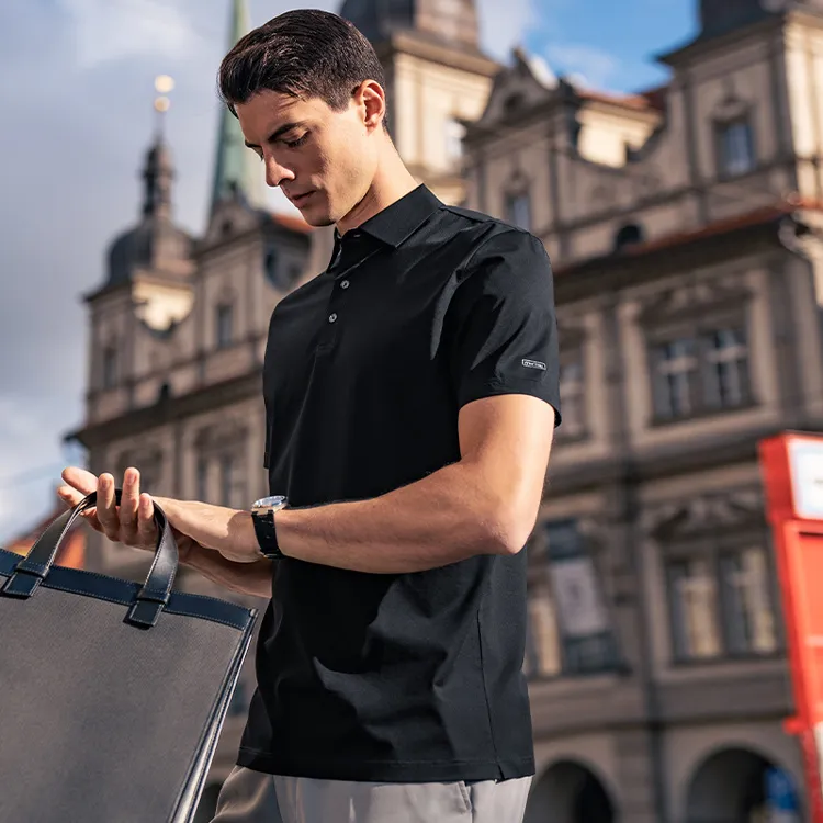 Mr.Bu Polo Shirt Men's Piano Black-2