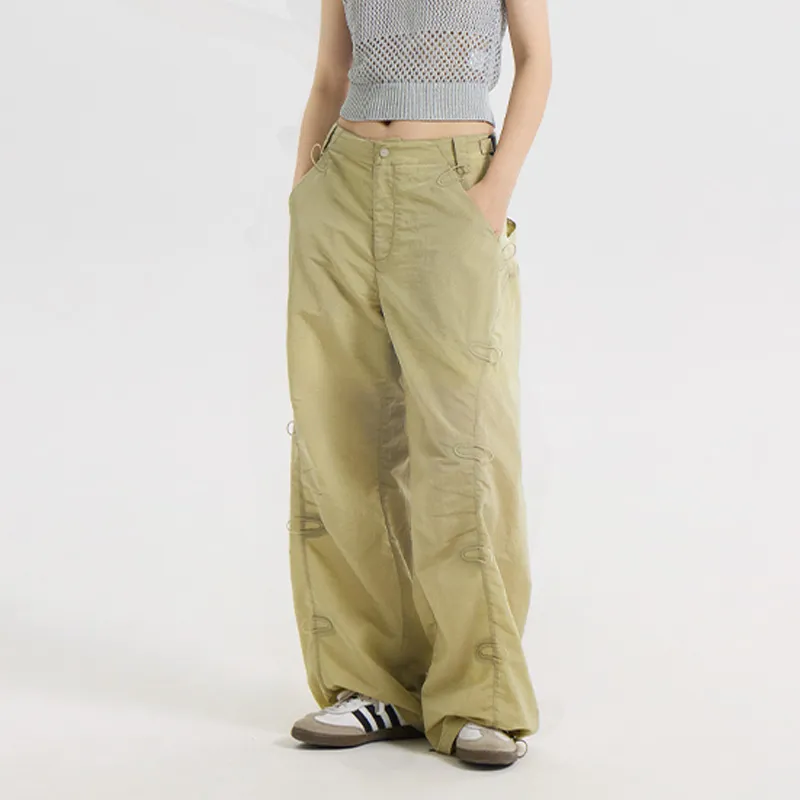 CONP Casual Pants Unisex Green Khaki-4