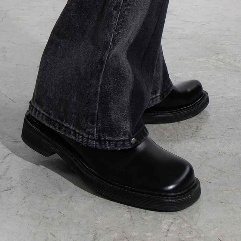 CONP Men's Casual Shoes Unisex Low Top Black-6