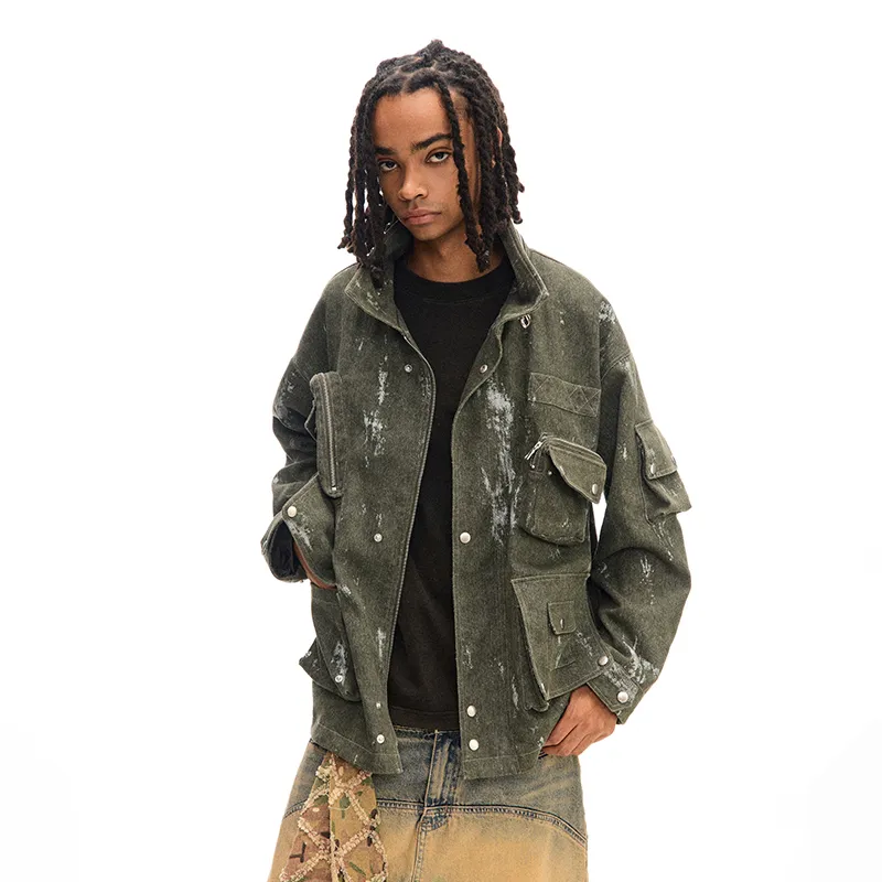 CONP Jackets Coats Unisex Army Green-2