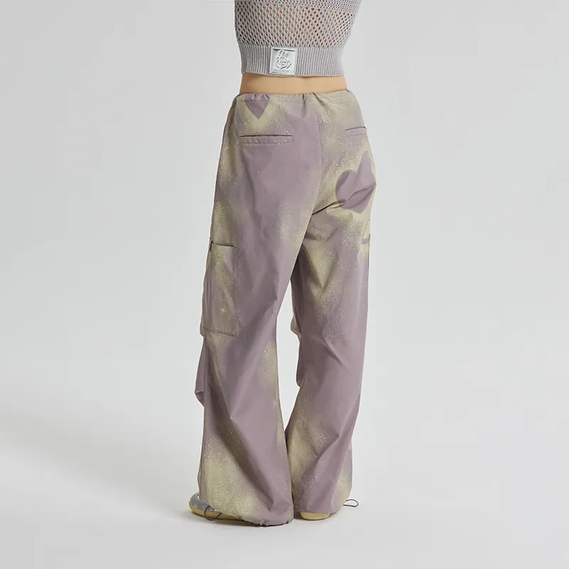 CONP Casual Pants Unisex Gray Purple-3