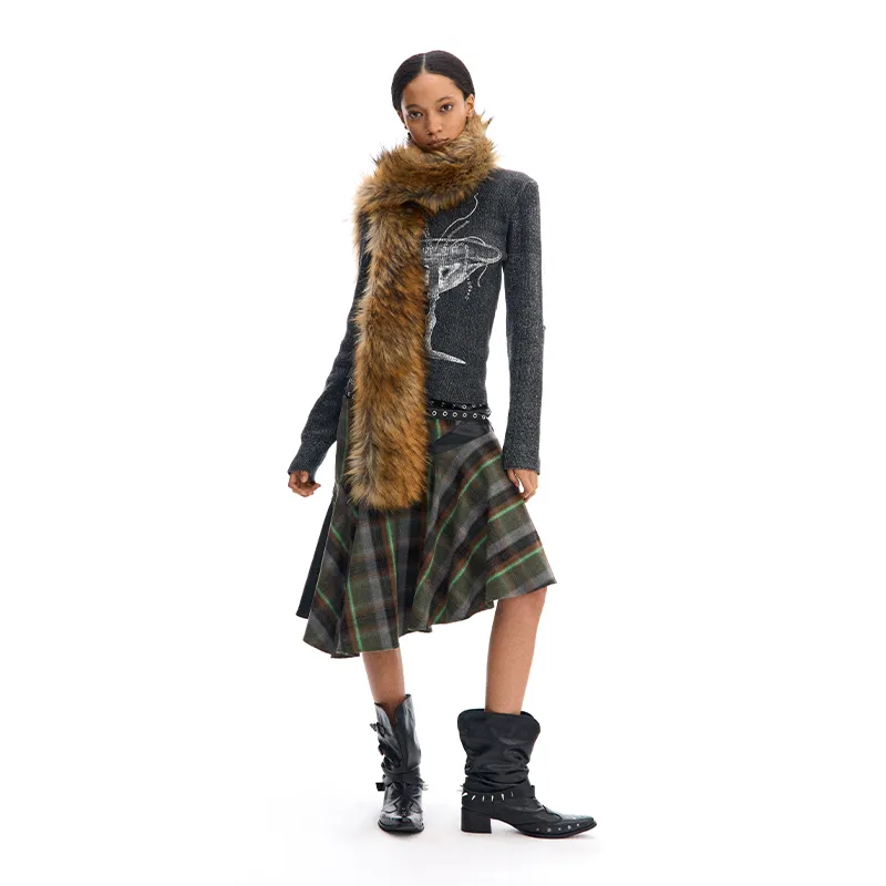 CONP Casual Short Skirts Women's Green-5