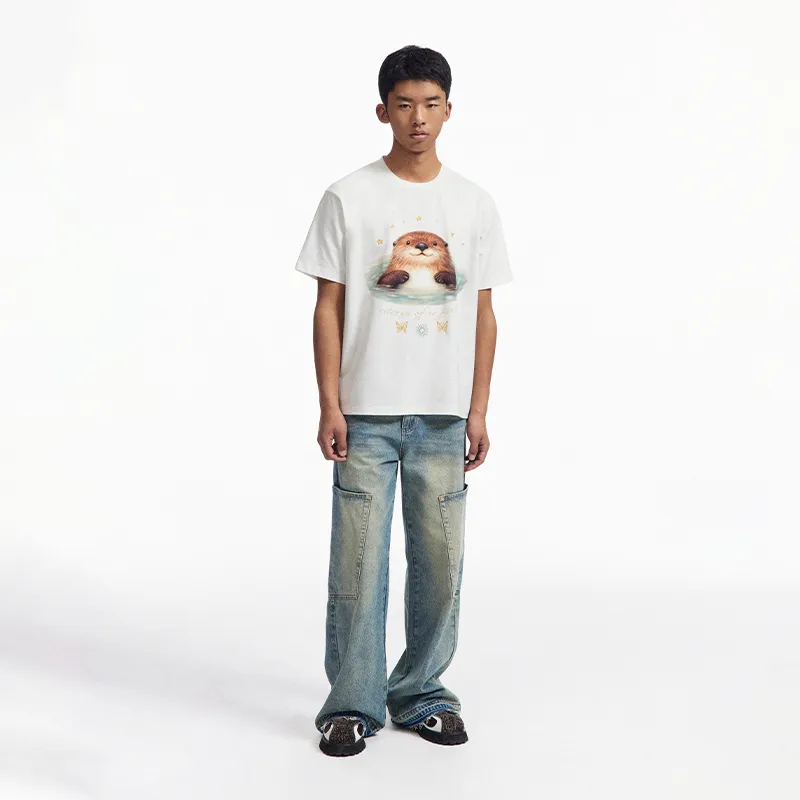CONP T Shirts Unisex Glutinous Rice White-5