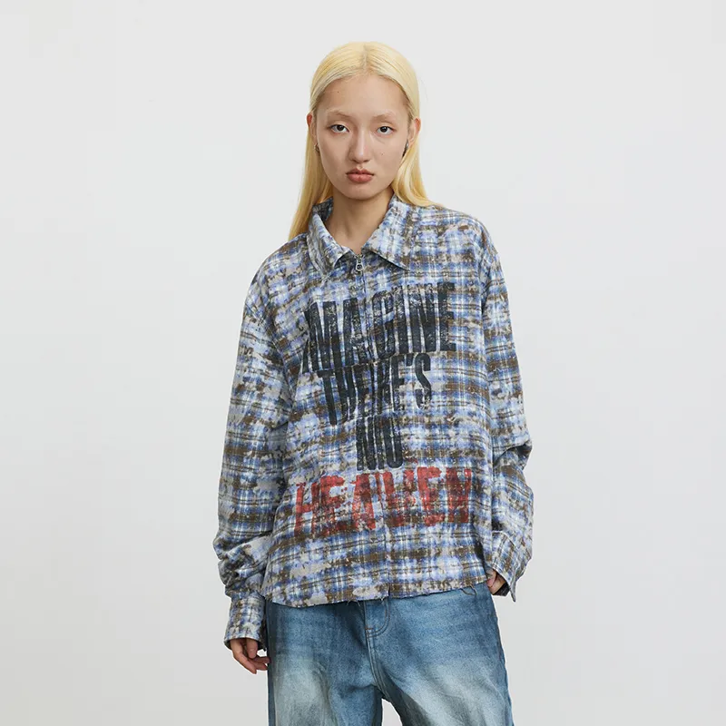 CONP Jackets Coats Unisex Distressed Cerulean-2