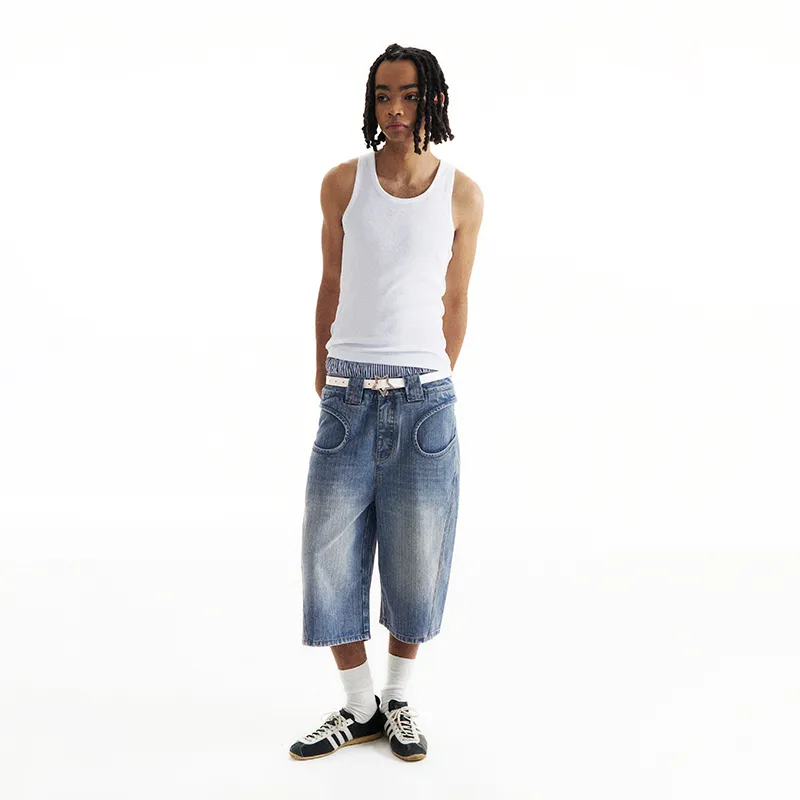 CONP Denim Shorts Unisex Vintage Blue-2