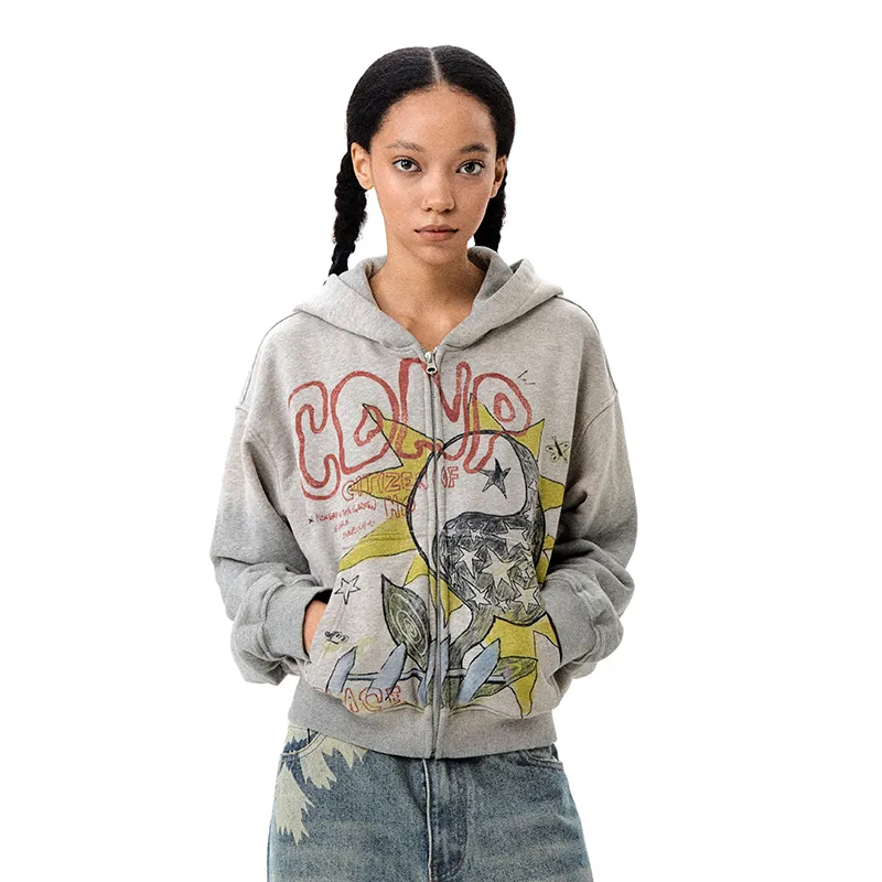 CONP AW24 Sweatshirt Unisex Heather Gray-2