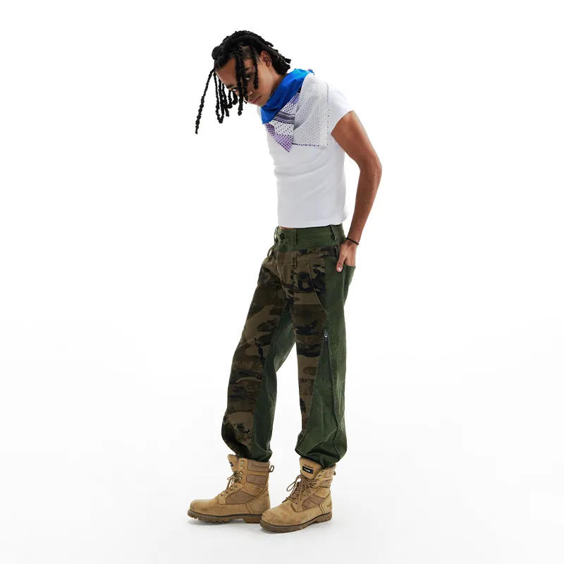 CONP Casual Pants Unisex Army Green-3