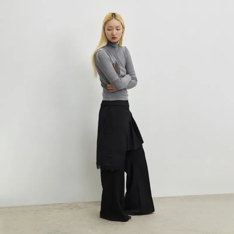 CONP Casual Pants Unisex Black-3