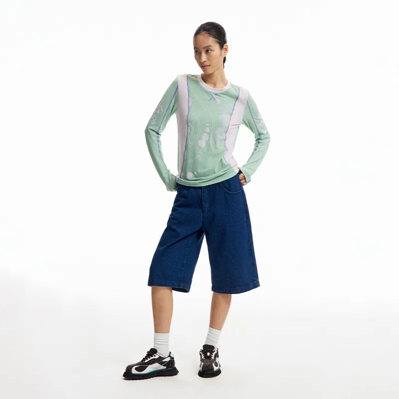 CONP T Shirts Unisex Green Purple Multicolor-4