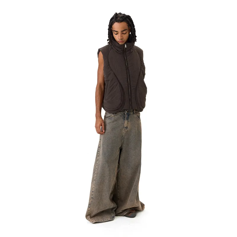 CONP Vests Unisex Brown Gray-3