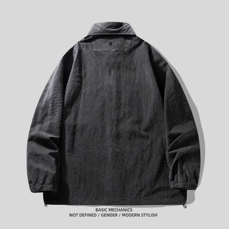 HZWH Spring Autumn American Long Sleeved Shirt Men's-5