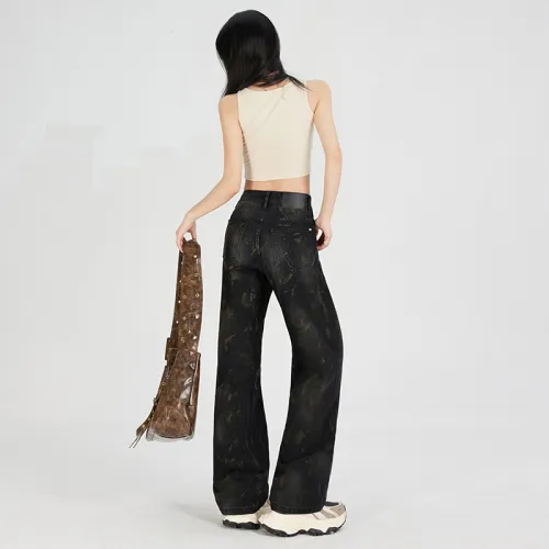 ZAZN Jeans Women's Dirty Mud Black