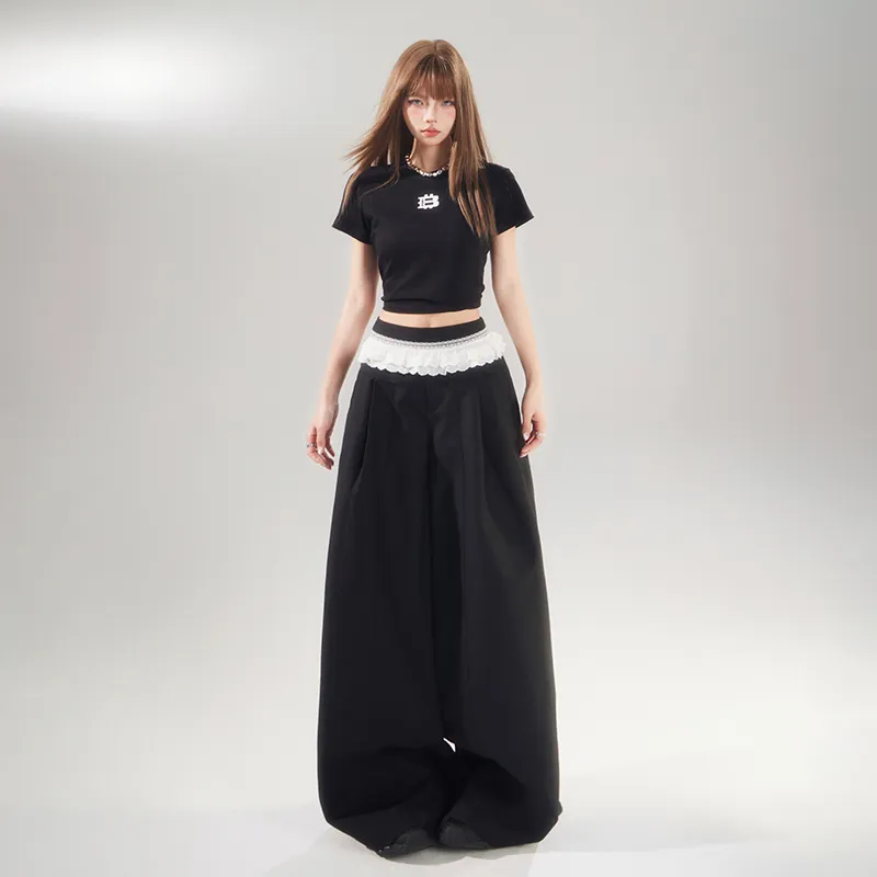 ZAZN Casual Pants Women's Black-9