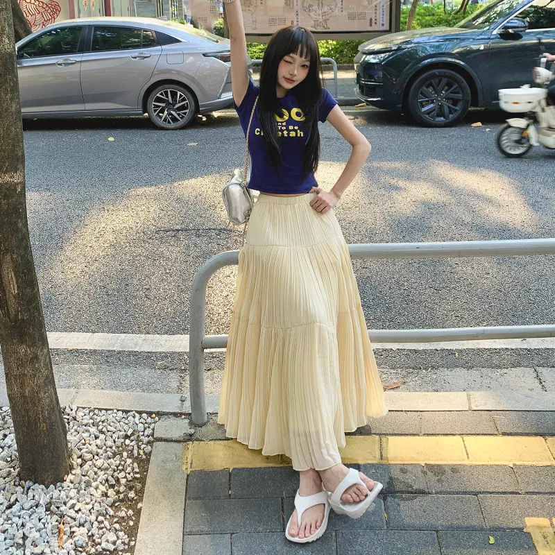 ZAZN Casual Long Skirts Women's-3