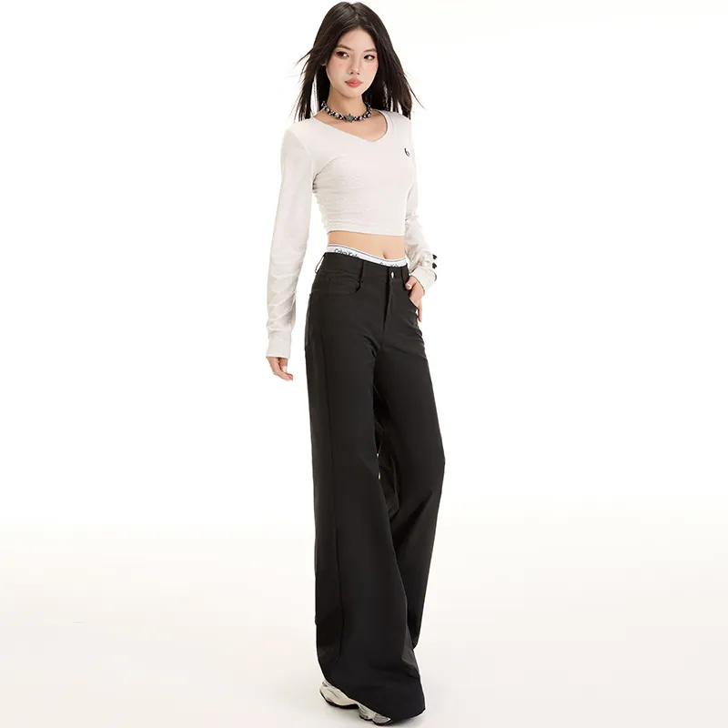 ZAZN Casual Pants Women's Beige-20