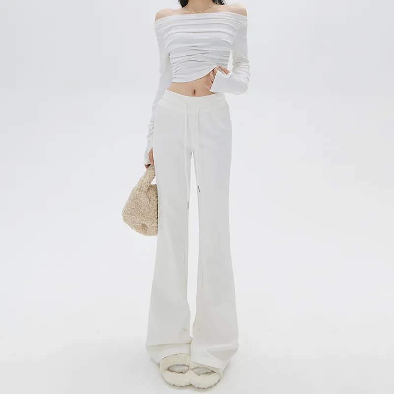 ZAZN Casual Pants Women's White-10