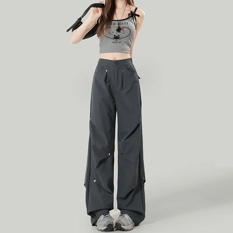 ZAZN Cargo Pants Women's Dark Gray-1
