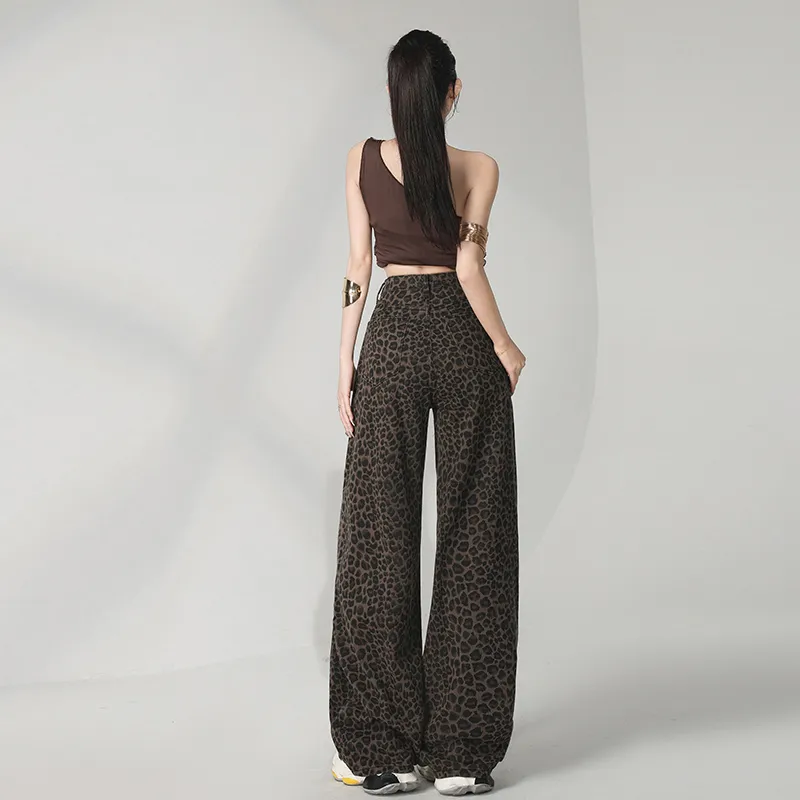 ZAZN Jeans Women's Leopard Print-10