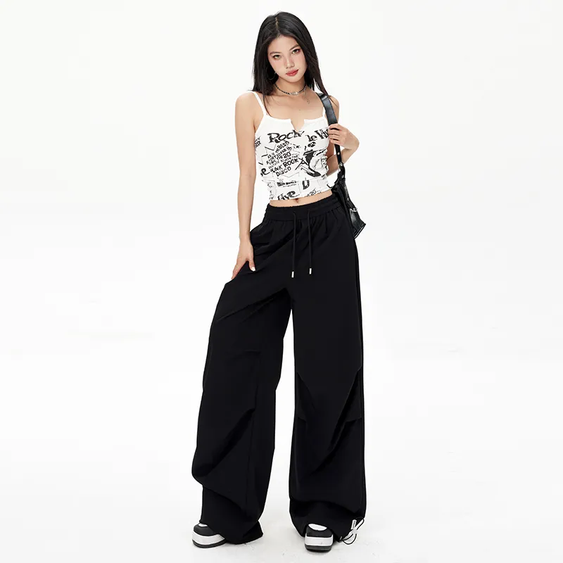 ZAZN Casual Pants Women's Navy Blue-61