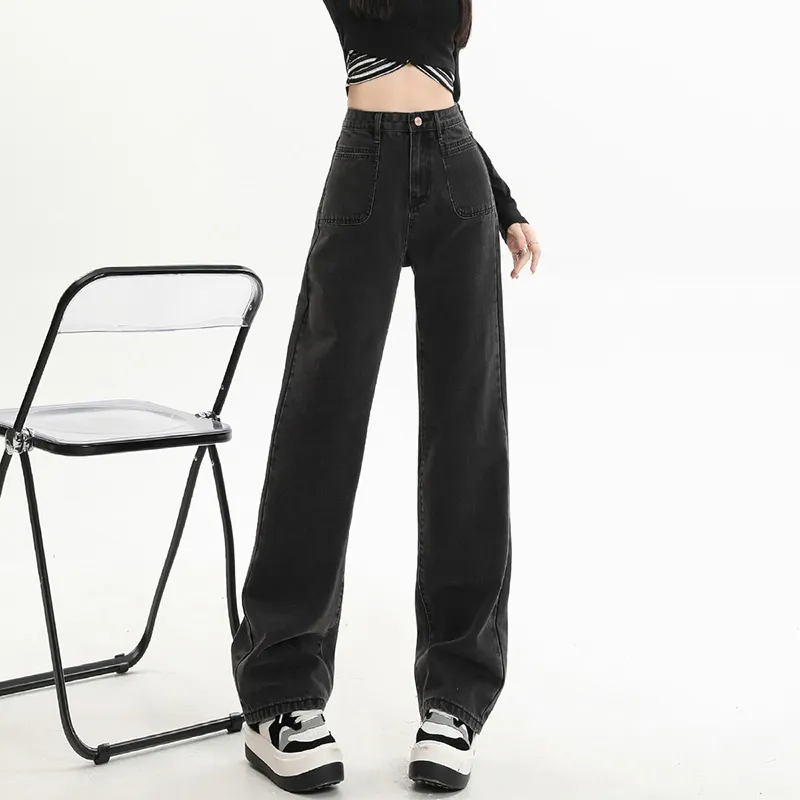 ZAZN Jeans Women's Black Gray Color-11