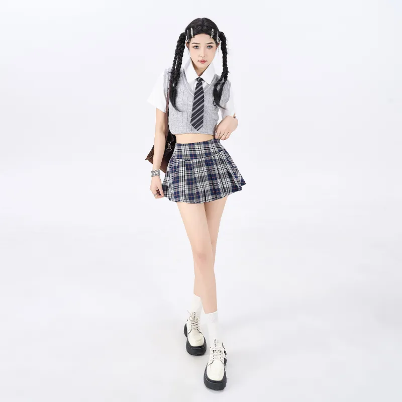 ZAZN Casual Short Skirts Women's Red-14