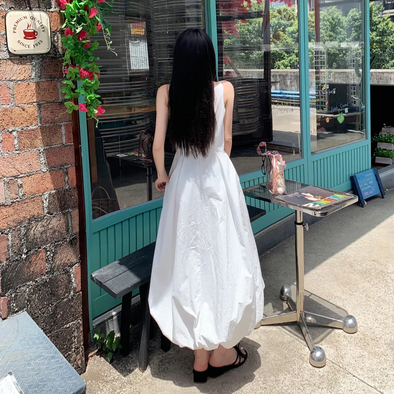 ZAZN Slip Dresses Women's White-6