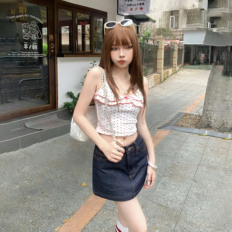 ZAZN Denim Short Skirts Women's-5