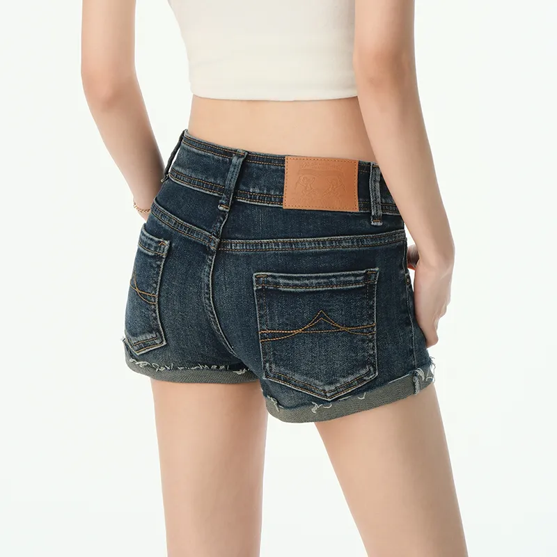ZAZN Denim Shorts Women's Vintage Blue-6