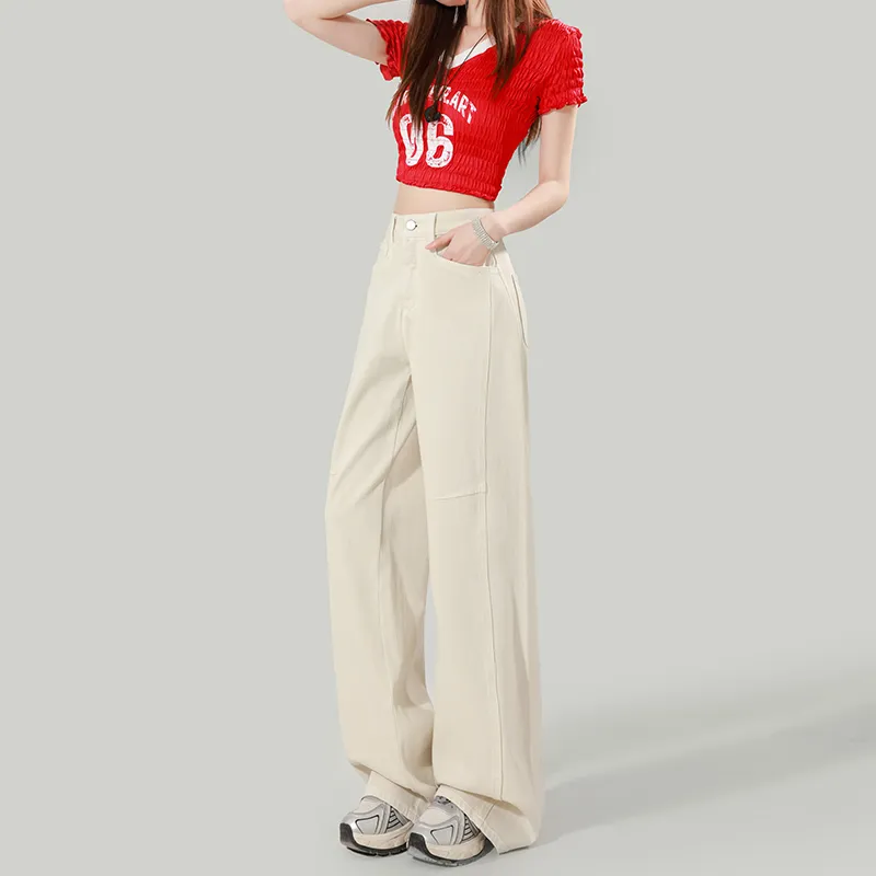 ZAZN Jeans Women's Apricot-2