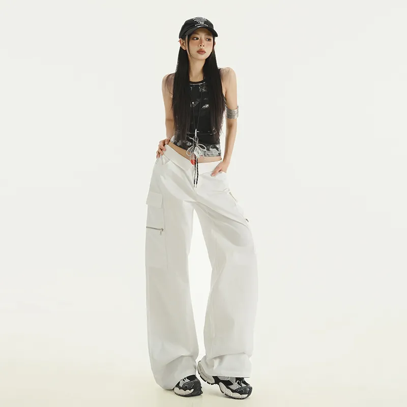 ZAZN Casual Pants Women's White-12