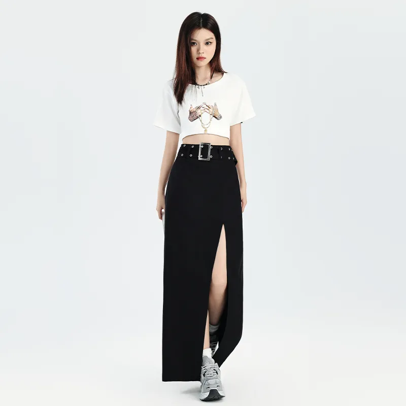 ZAZN Casual Long Skirts Women's-2
