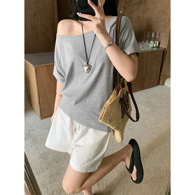 ZAZN Regular T Shirt Women's Heather Gray-2