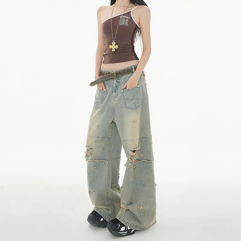 ZAZN Jeans Women's Distressed Color-3