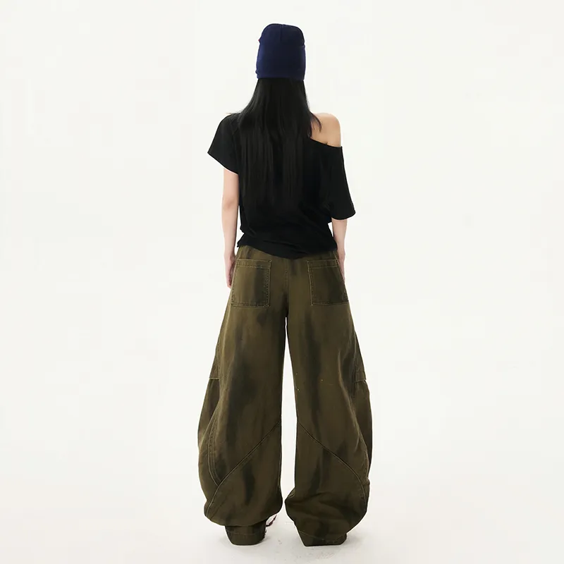 ZAZN Jeans Women's Graffiti Green-6