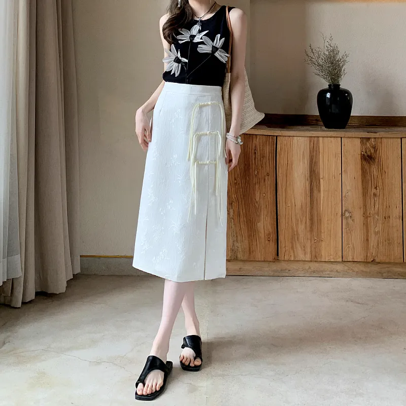 ZAZN Casual Long Skirts Women's-5