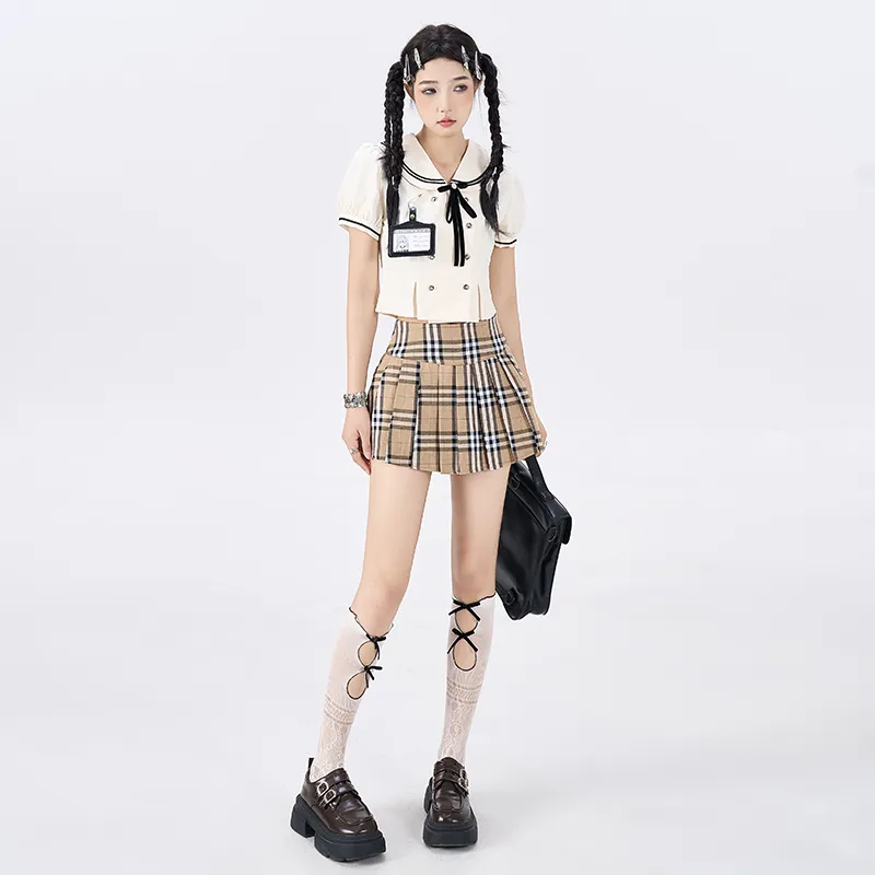 ZAZN Casual Short Skirts Women's Red-9