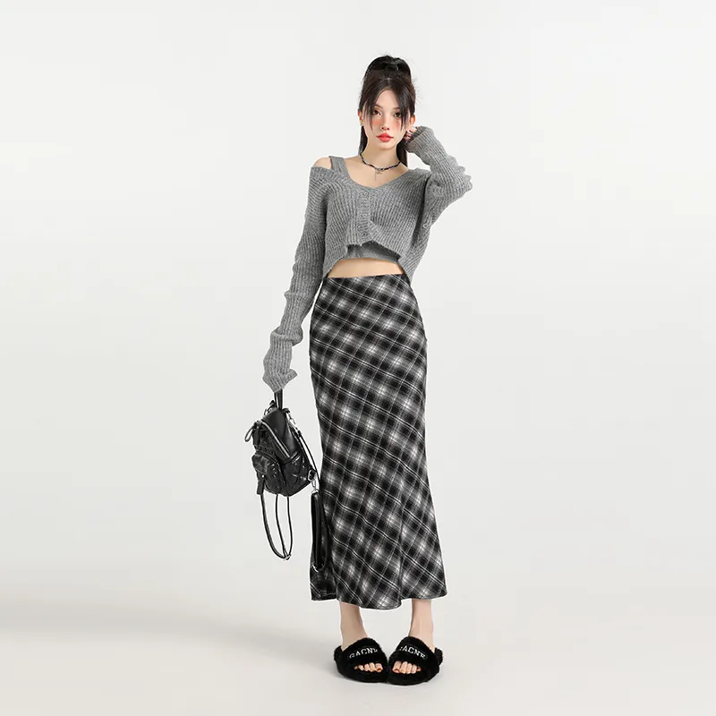 ZAZN Casual Long Skirts Women's-1