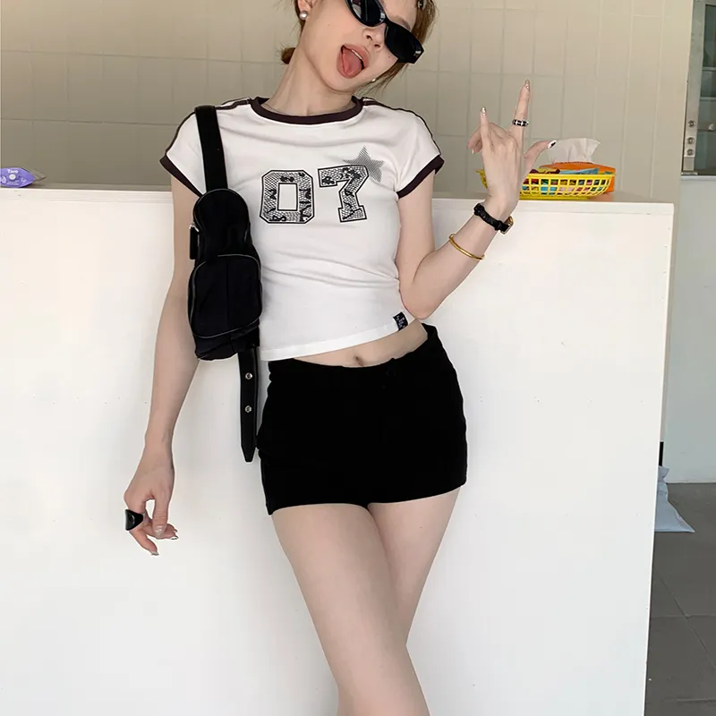 ZAZN Denim Shorts Women's Black-3
