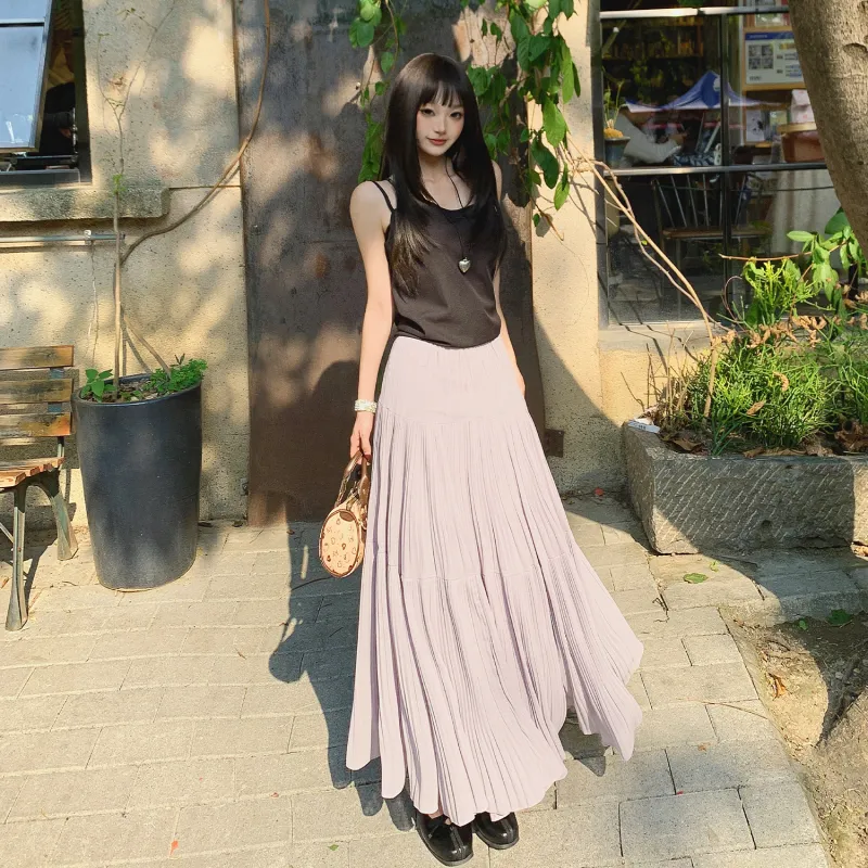 ZAZN Casual Long Skirts Women's-12